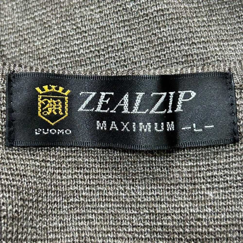 ZEALZIP (L) Knit Vest Brown V-neck Stylish Elegant - image 3