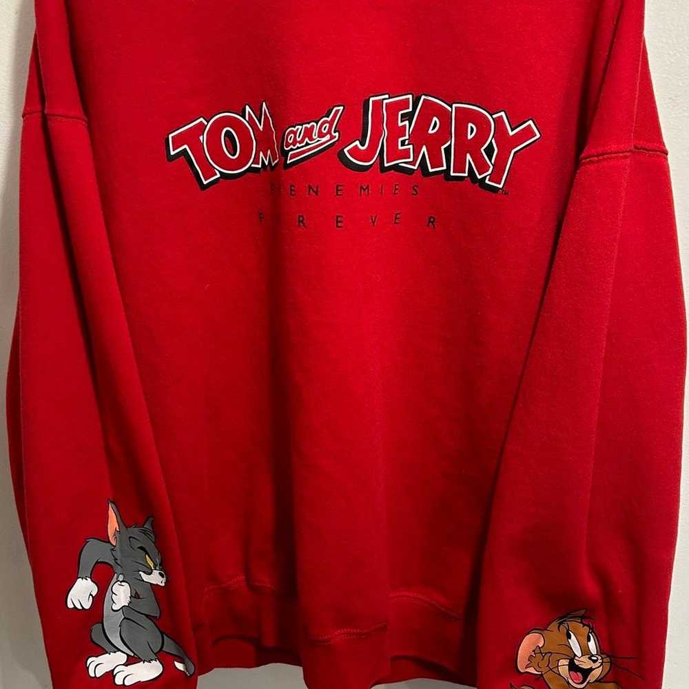 Tom and Jerry Red Sweatshirt (Juniors XL 15-17) - image 1