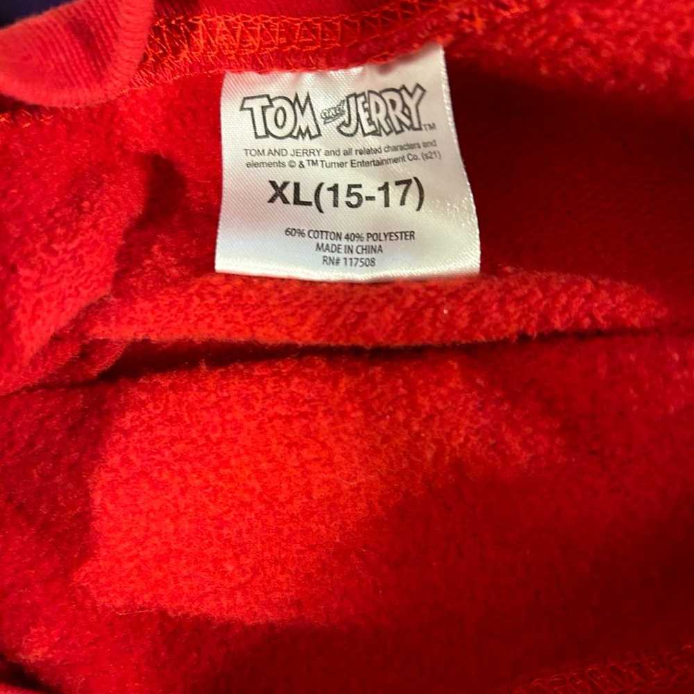 Tom and Jerry Red Sweatshirt (Juniors XL 15-17) - image 3