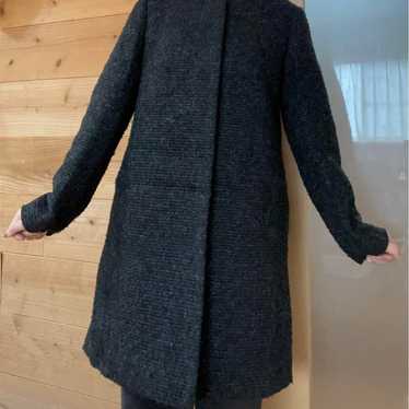 M-PREMIER Black Non-Collar Coat.