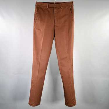 Prada Brown Flat Front Casual Pants - image 1