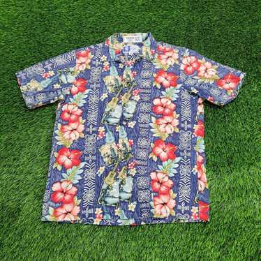 Other Vintage 90s RJC Hawaiian Button Shirt Mediu… - image 1