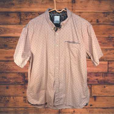 Other Level Ten Peached Poplin Button Front Shirt 