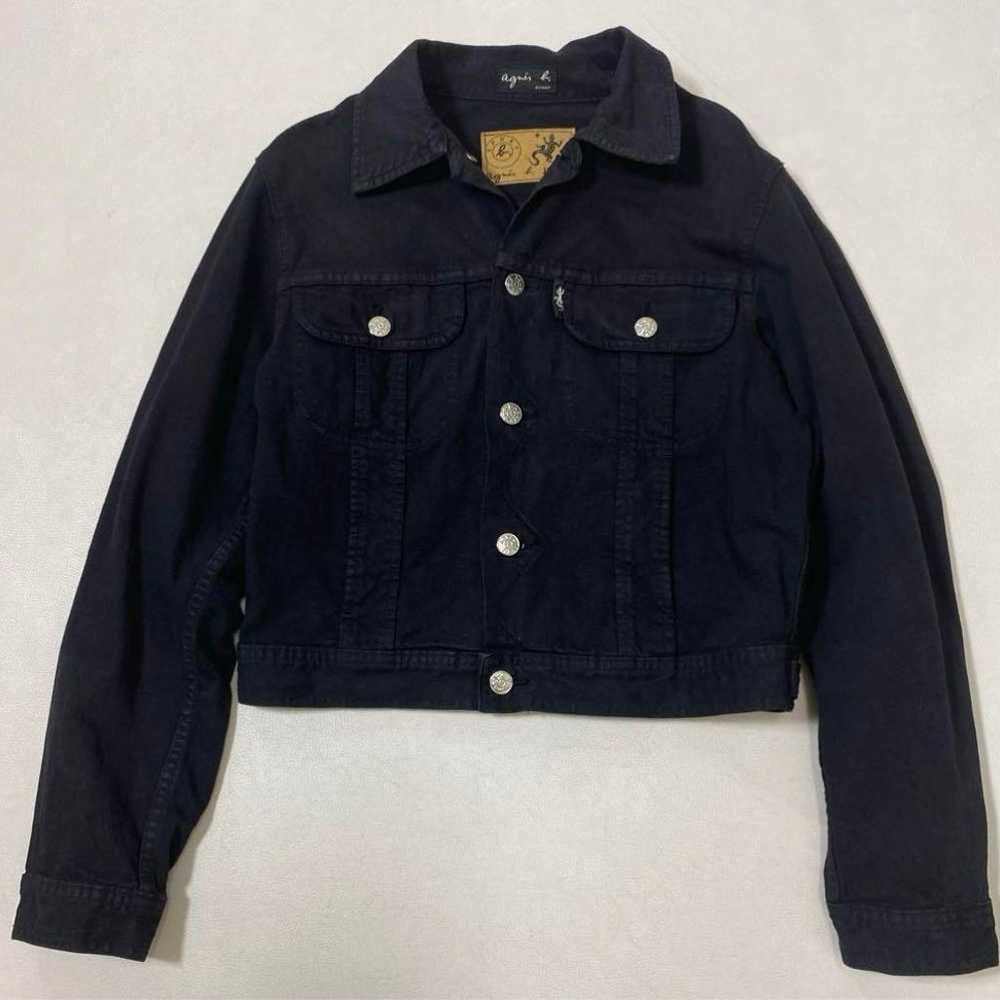 Rare Agnes b. Agnes B. 90s Made in France Denim J… - image 1