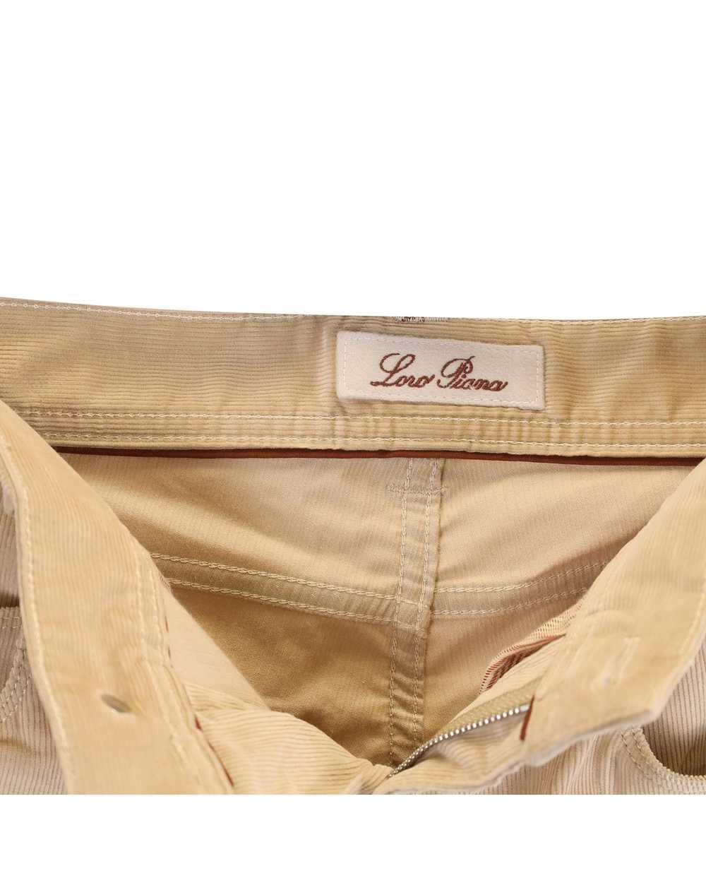 Loro Piana Premium Beige Cotton Slim Fit Pants - image 5