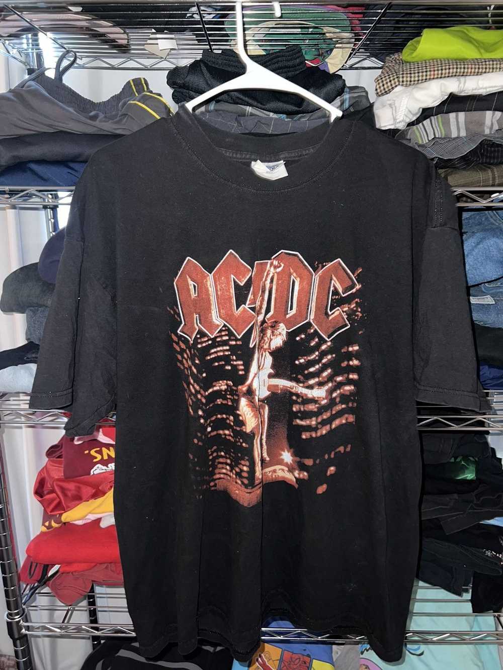 Vintage 2001 AC/DC black and red vintage tshirt - image 1