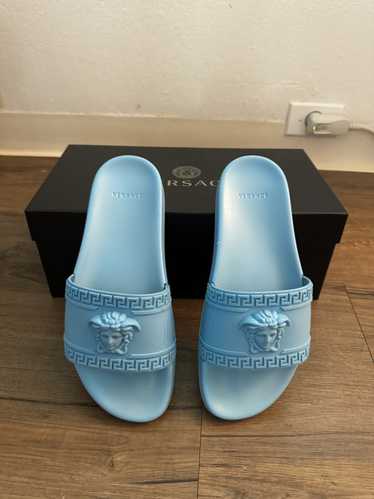 Versace Versace Men's Blue Medusa Head Pool Slides