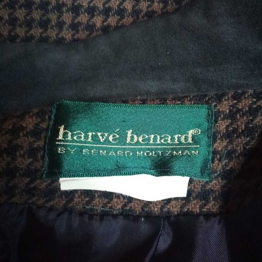 Vintage Harve Benard Brown Houndstooth Jacket - image 5