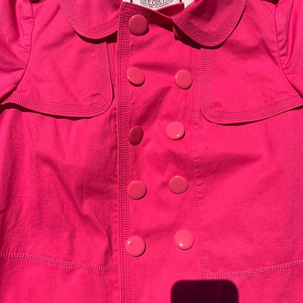 Juicy Couture Cropped Trench Coat Jacket Womens L… - image 3