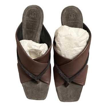 Brunello Cucinelli Leather mules & clogs - image 1