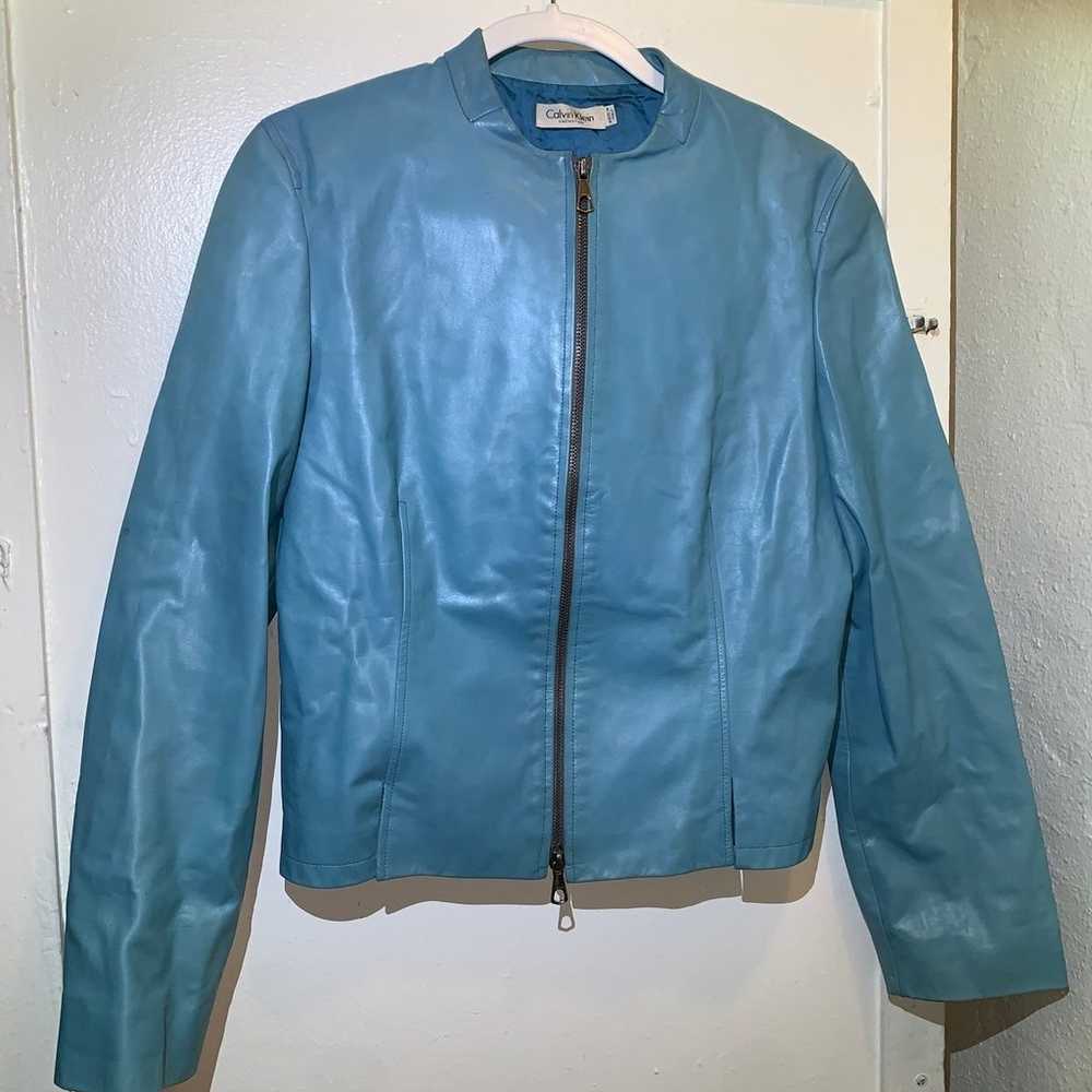 Vintage Calvin Klein Leather Jacket - image 1