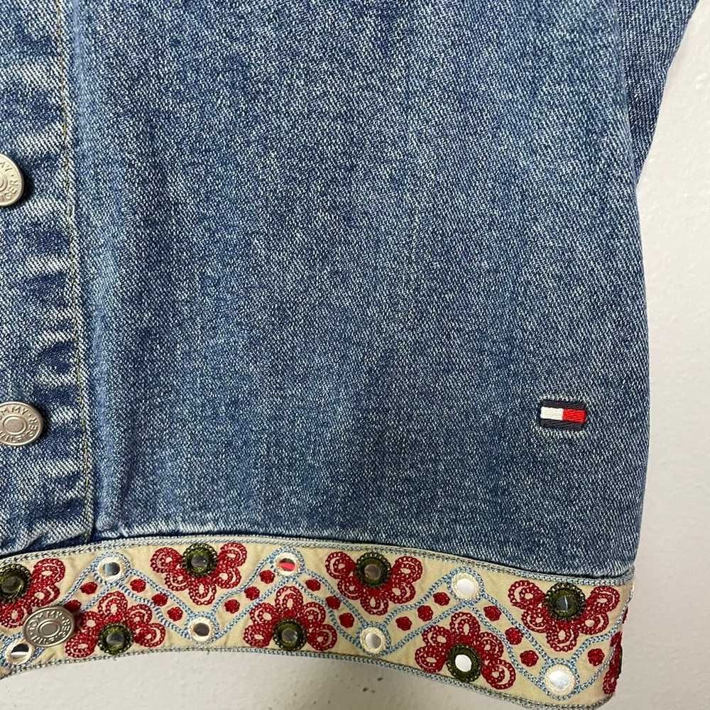 VINTAGE 2000 TOMMY HILFIGER DENIM VEST M - image 3