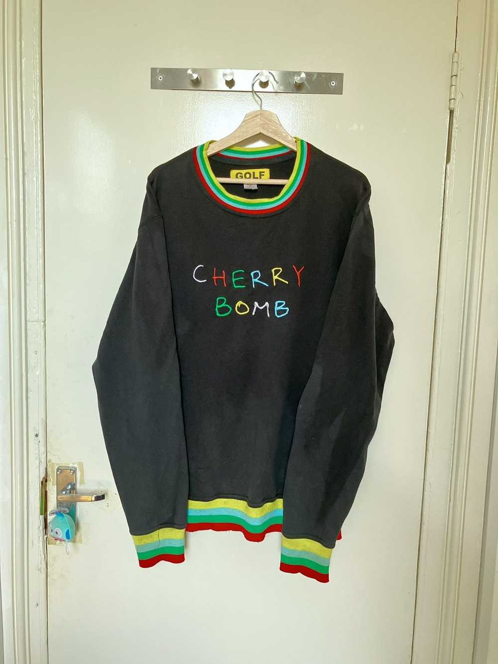 Golf Wang GOLF Wang cherry bomb black crewneck XL - image 1