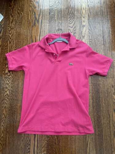 Lacoste × Polo Ralph Lauren pink lacoste polo