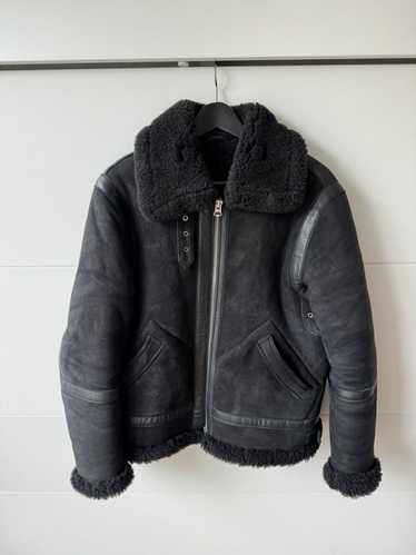 Acne Studios [48] Ian Suede Shearling Jacket in A… - image 1