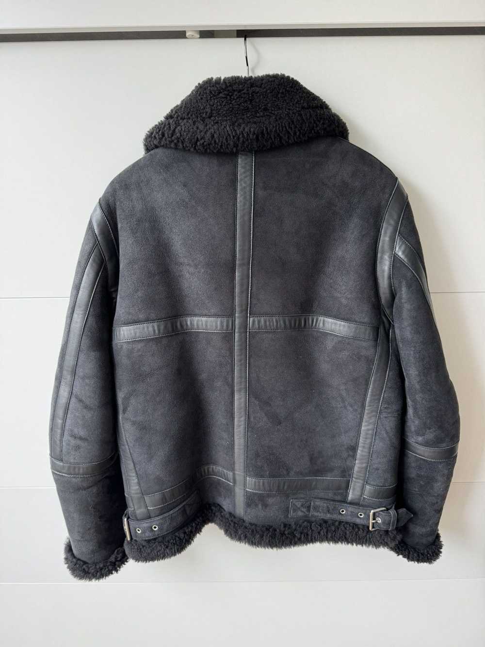 Acne Studios [48] Ian Suede Shearling Jacket in A… - image 2