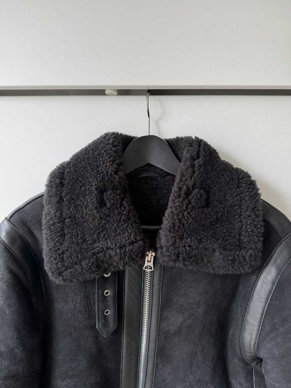 Acne Studios [48] Ian Suede Shearling Jacket in A… - image 3