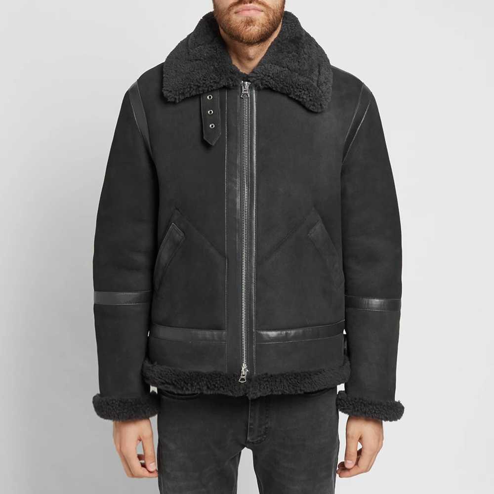 Acne Studios [48] Ian Suede Shearling Jacket in A… - image 9