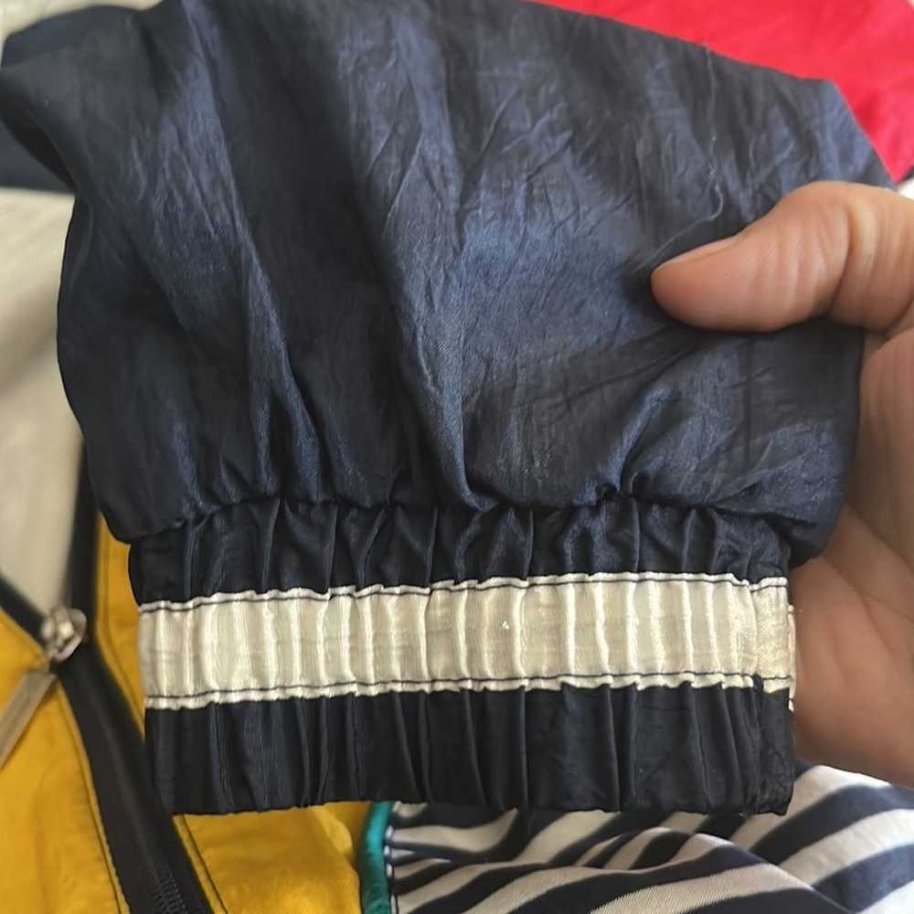 Vintage Color Block Striped Windbreaker - image 6