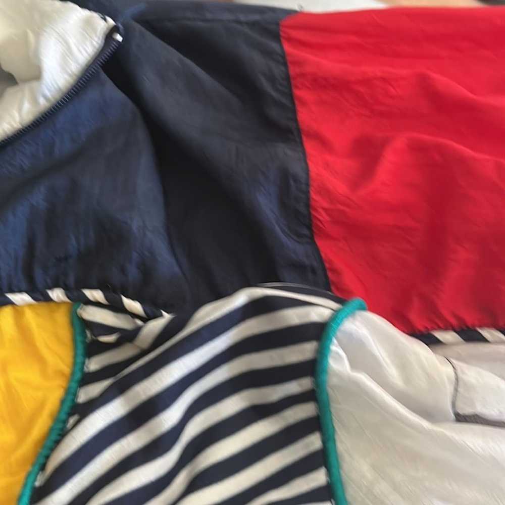 Vintage Color Block Striped Windbreaker - image 7