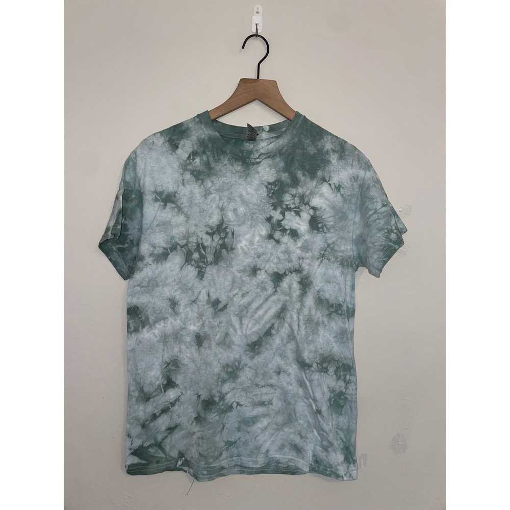 Gildan Gildan Heavy Cotton Gray Green Tie Dye Bla… - image 1