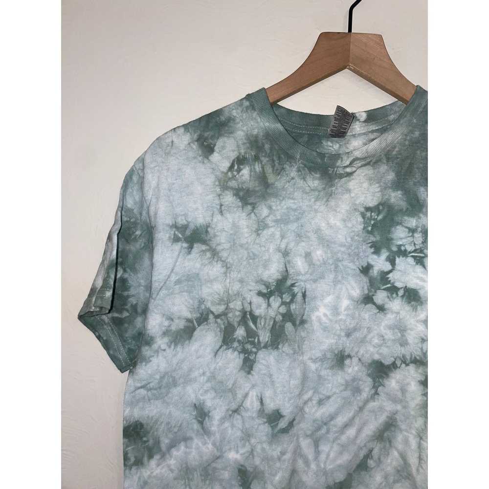 Gildan Gildan Heavy Cotton Gray Green Tie Dye Bla… - image 2