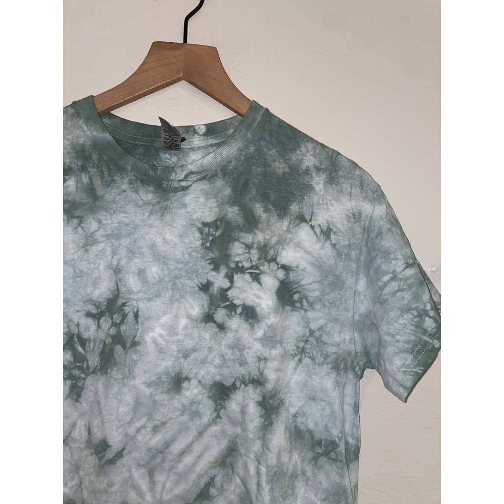 Gildan Gildan Heavy Cotton Gray Green Tie Dye Bla… - image 3