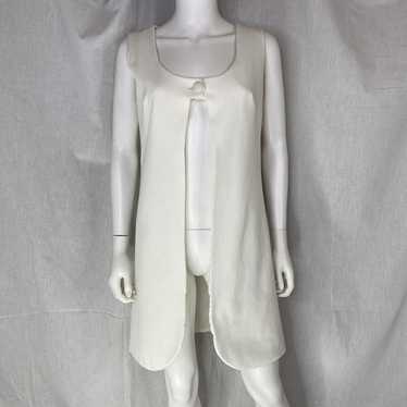 60s MOD GoGo vest sleeveless teardrop jacket sing… - image 1