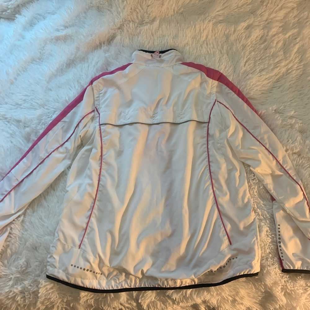 Pink windbreaker sports jacket - image 2