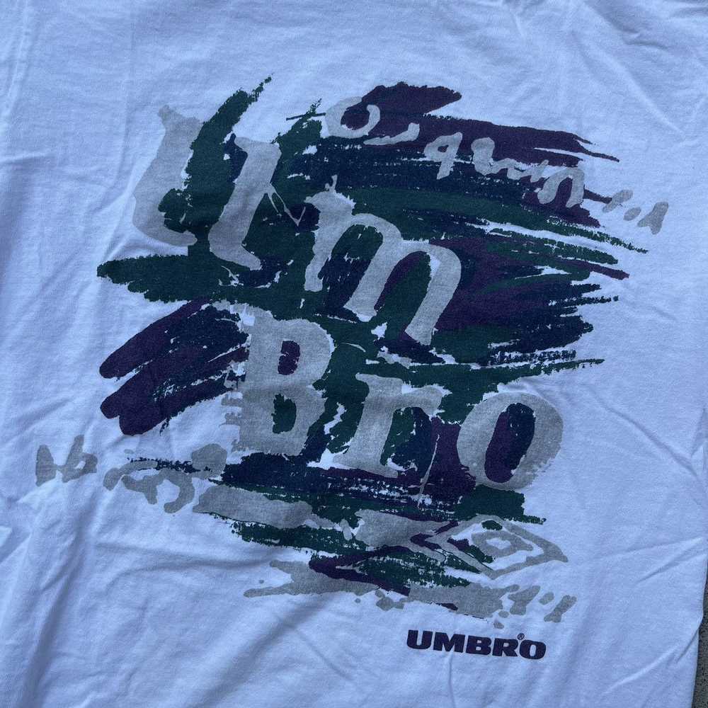 Streetwear × Umbro × Vintage Vtg 90's White Umbro… - image 2