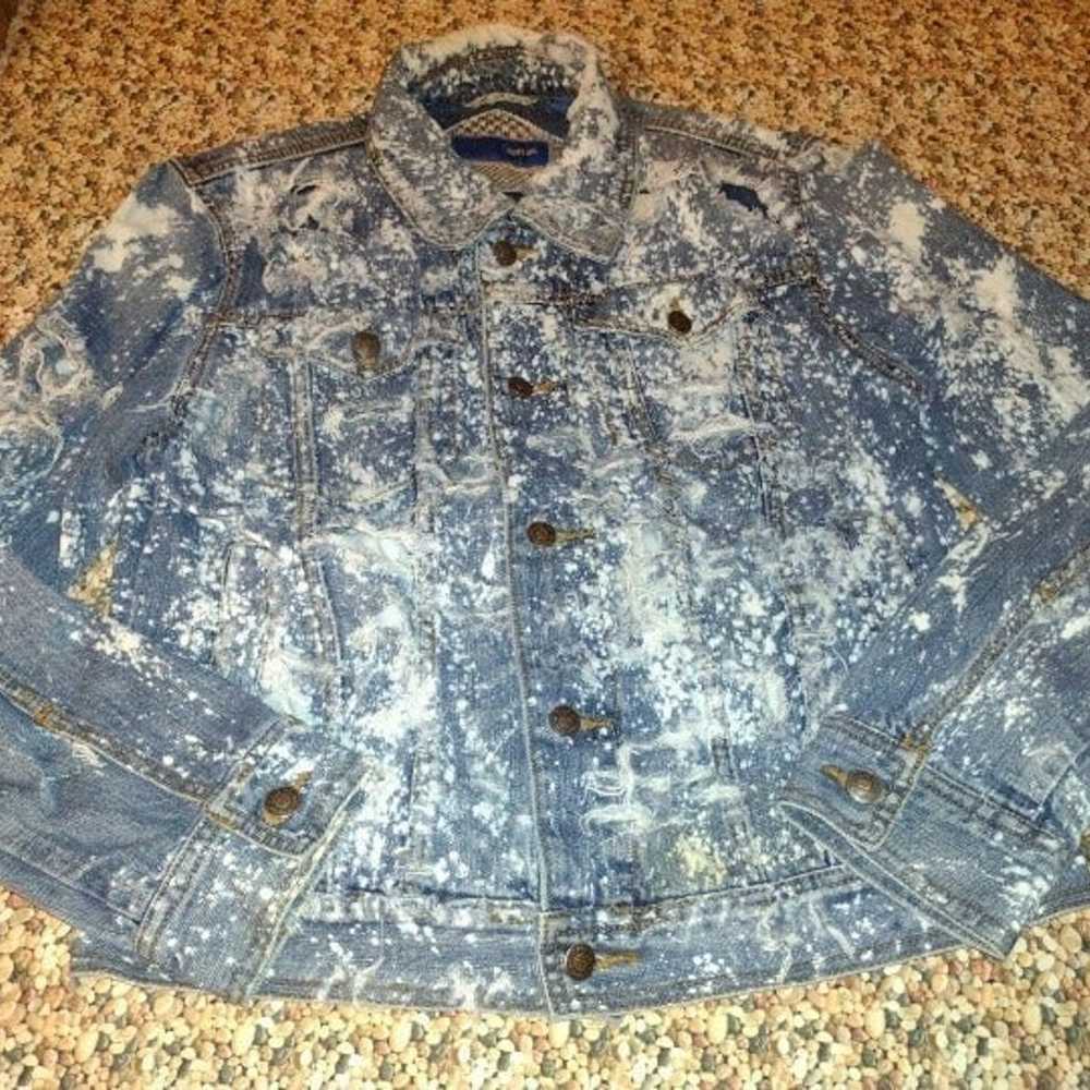 VTG JOSEPH ABBOUD ACID WASH THRASHED DISTRESSED D… - image 2