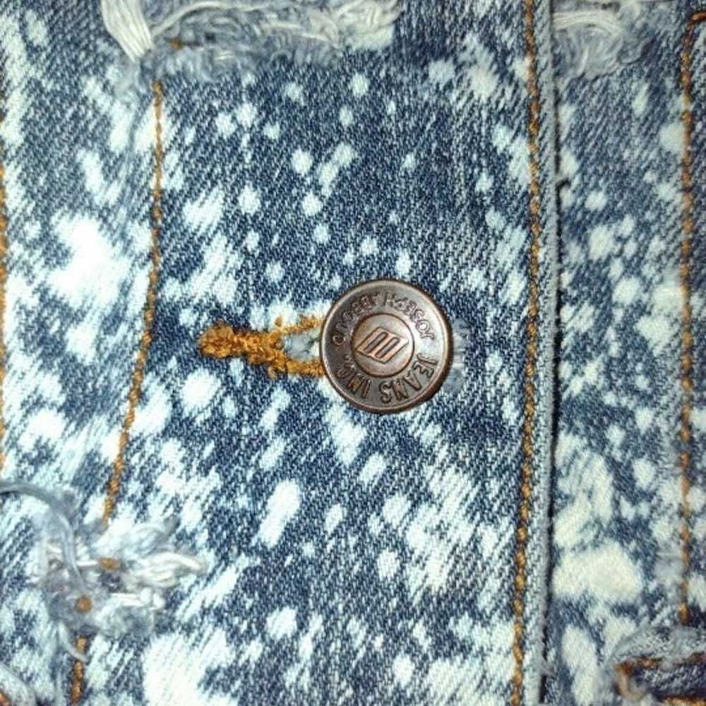 VTG JOSEPH ABBOUD ACID WASH THRASHED DISTRESSED D… - image 3