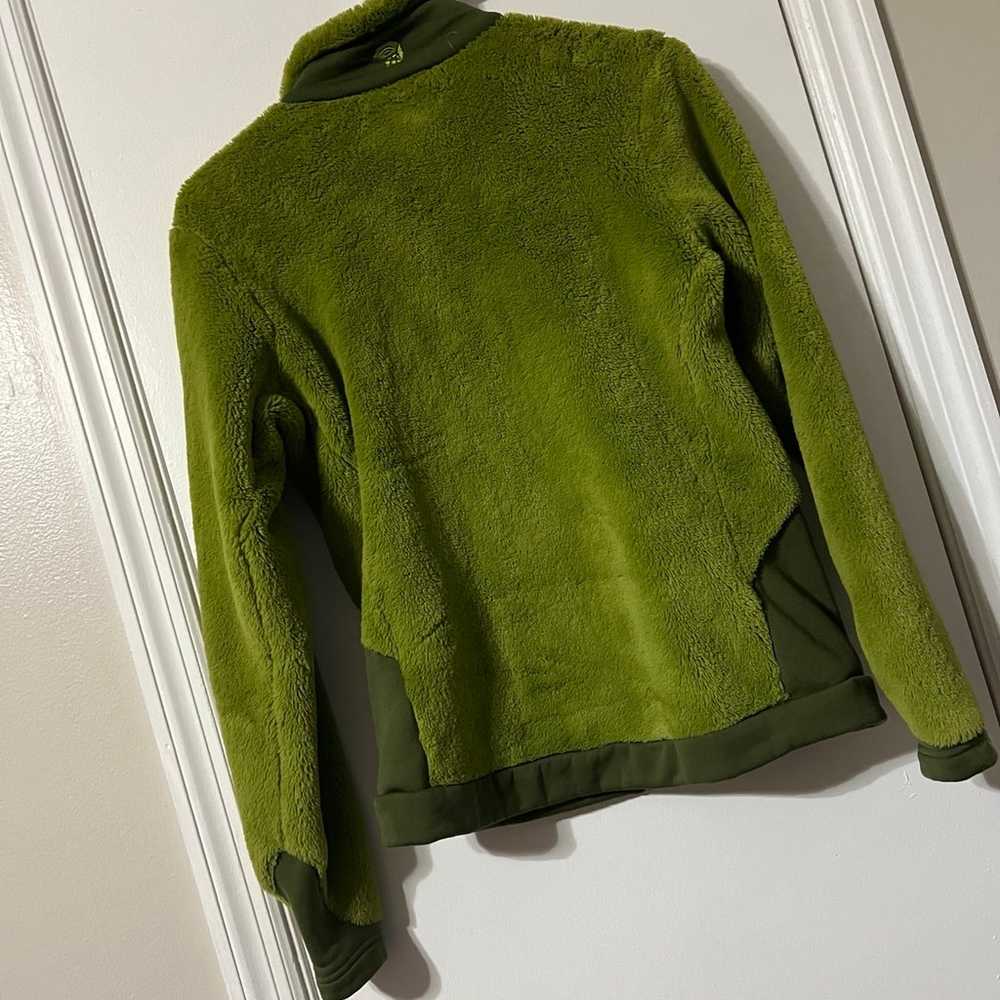 Vintage Mountain Hardwear Green Fleece Woman Jack… - image 4