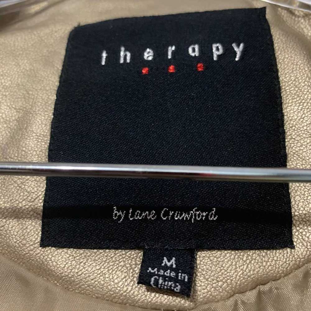 Therapy by Lane Crawford Gold Faux Leather Crop 7… - image 4