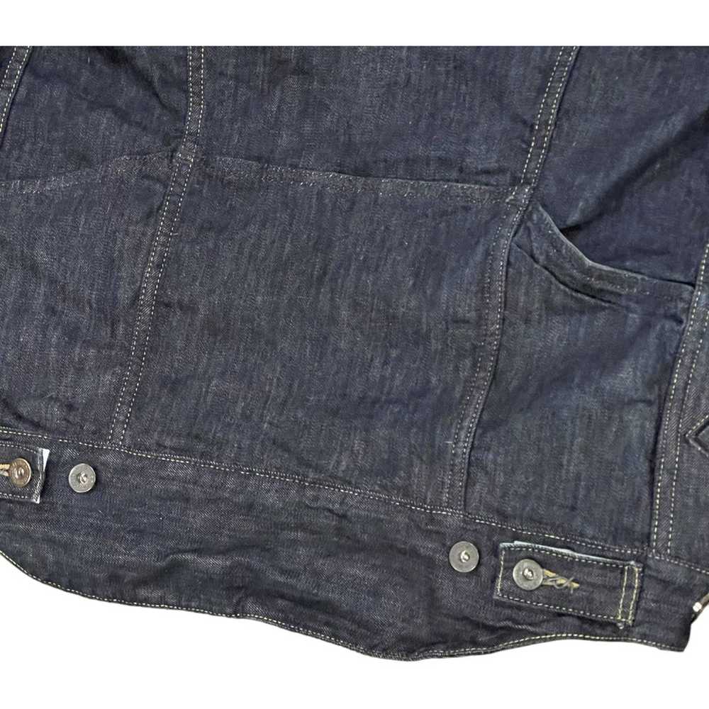 Womans Levi original riveted jean jacket size M - image 10