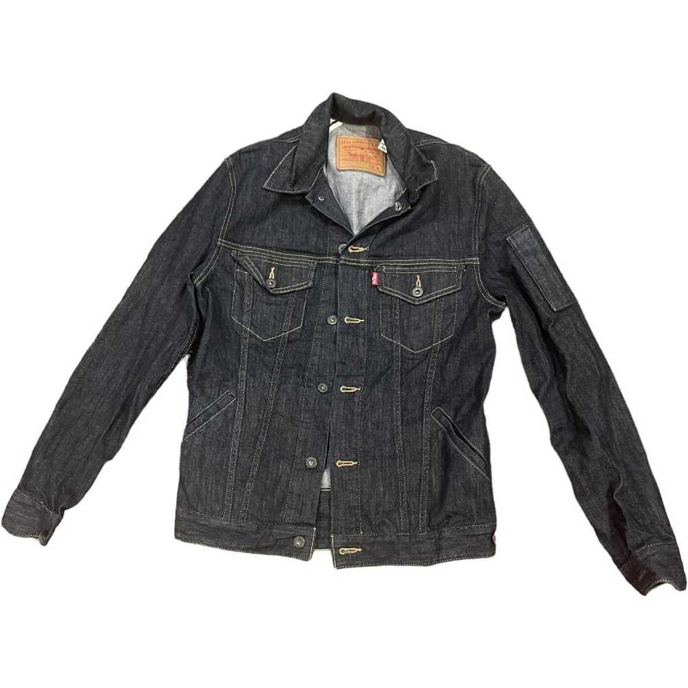 Womans Levi original riveted jean jacket size M - image 1