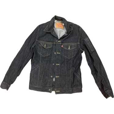 Womans Levi original riveted jean jacket size M - image 1