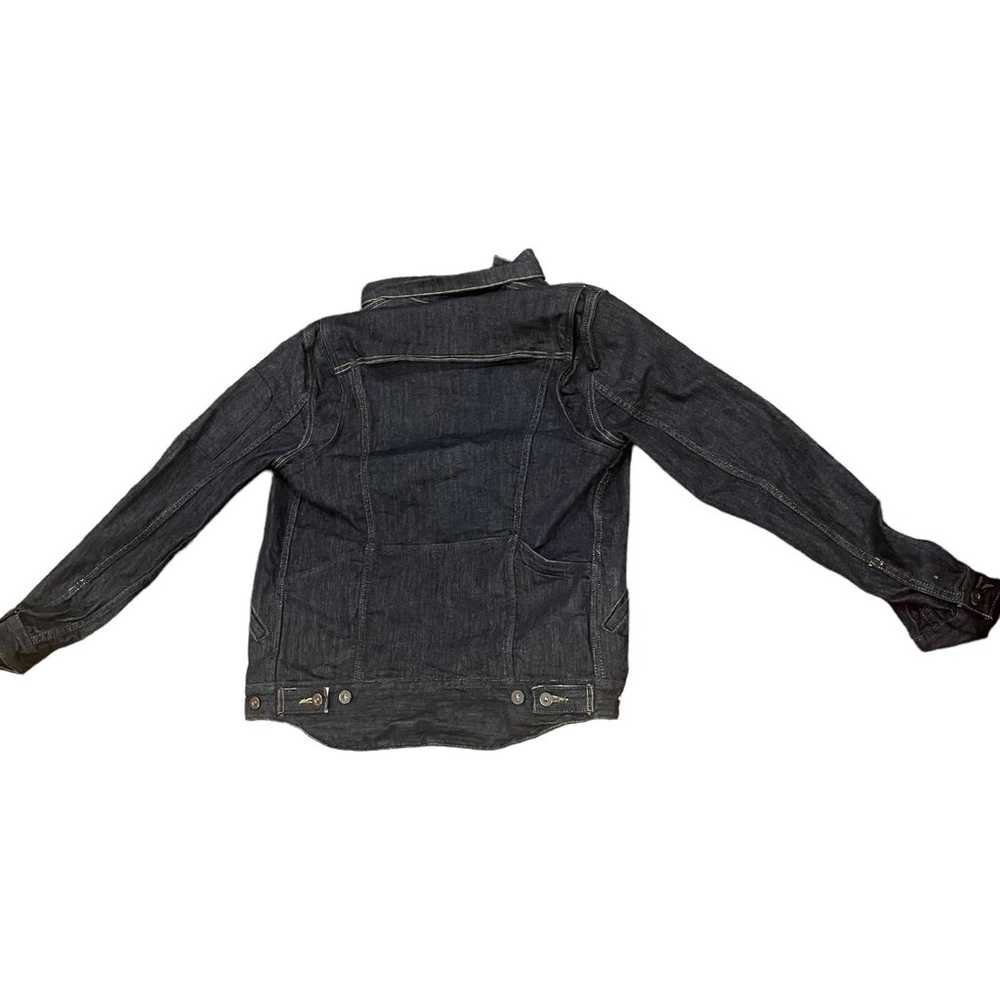 Womans Levi original riveted jean jacket size M - image 7