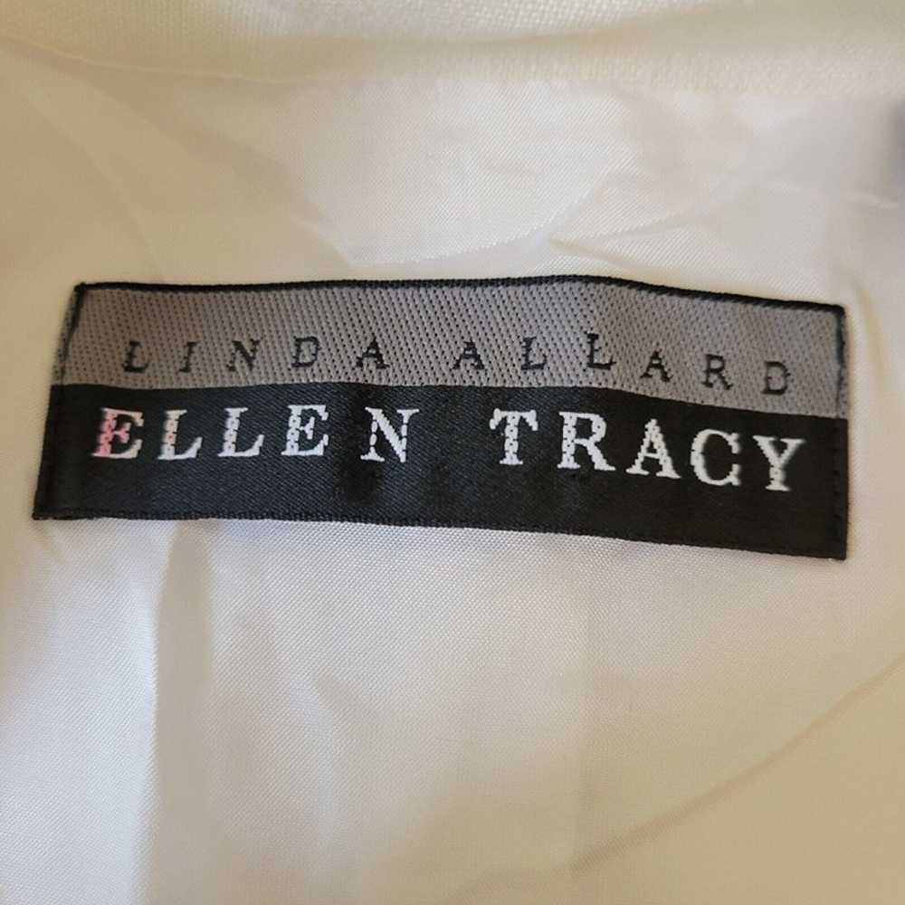 Vintage Linda Allard Ellen Tracy Size 8 White Lin… - image 5