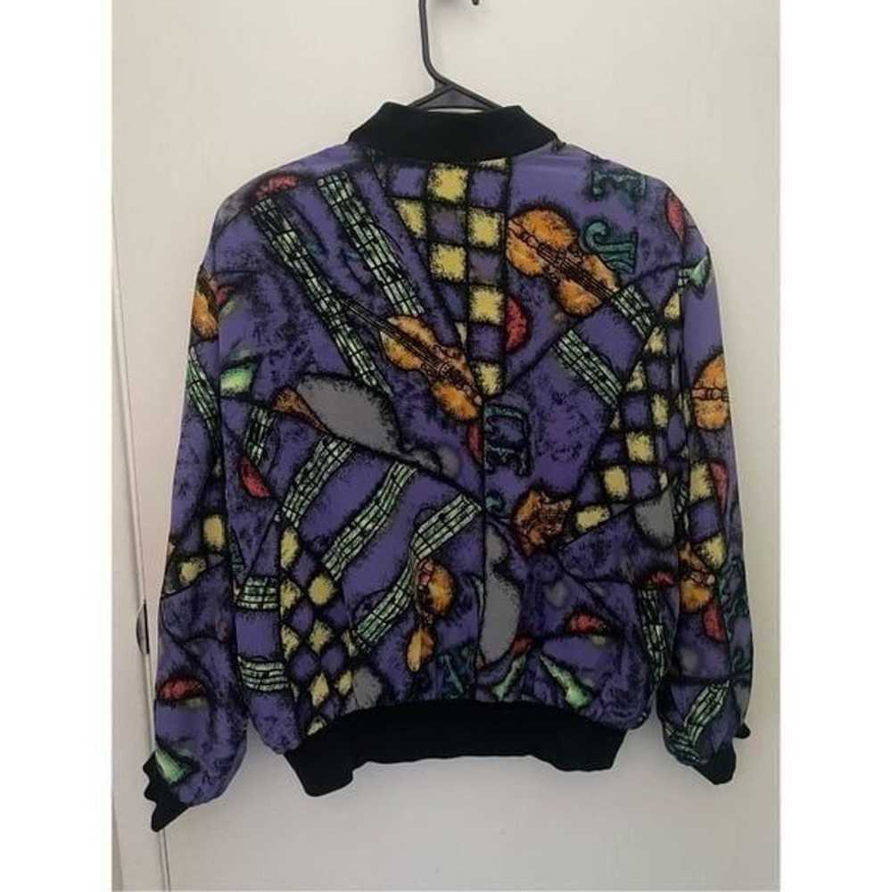 90s vintage silk Spenser Jeremy bomber jacket - image 4