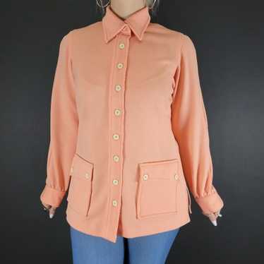 70s Peach Leisure Suit Jacket - image 1