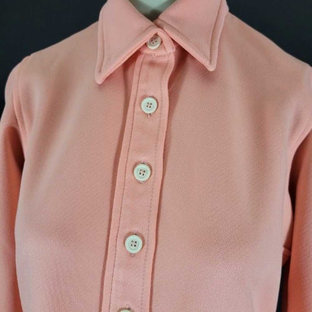 70s Peach Leisure Suit Jacket - image 3