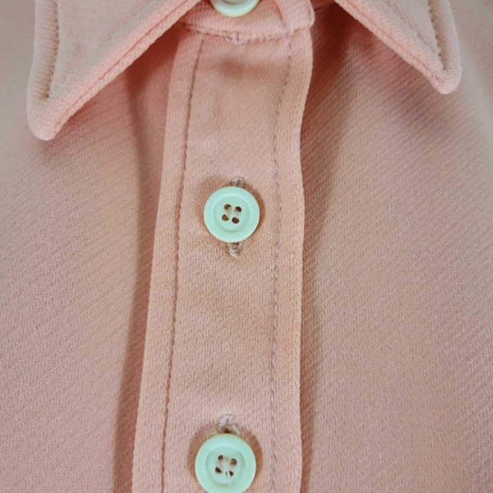 70s Peach Leisure Suit Jacket - image 4