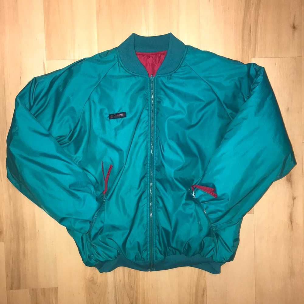 Vintage 90s Columbia Radial Sleeve Bomber Jacket - image 1