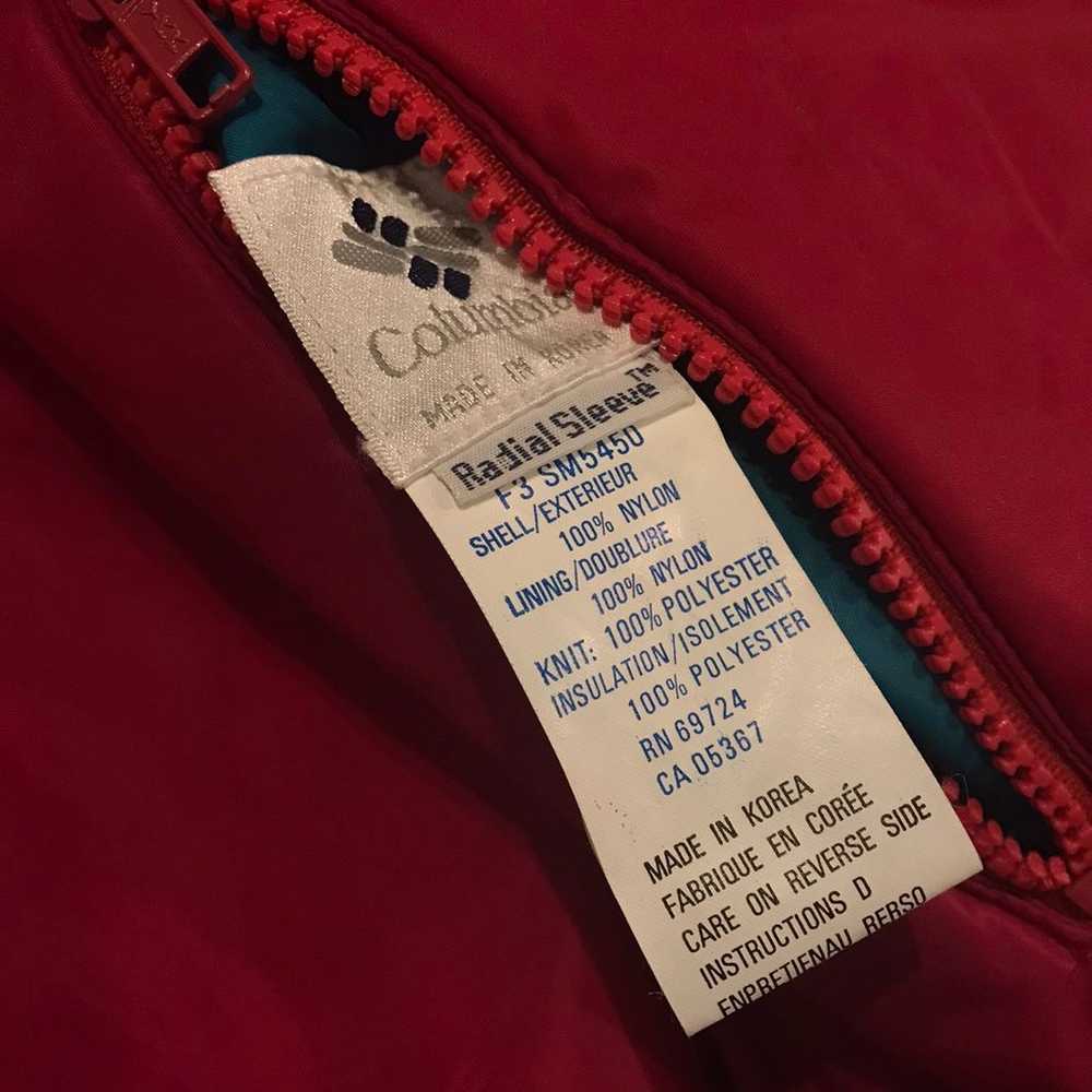 Vintage 90s Columbia Radial Sleeve Bomber Jacket - image 9