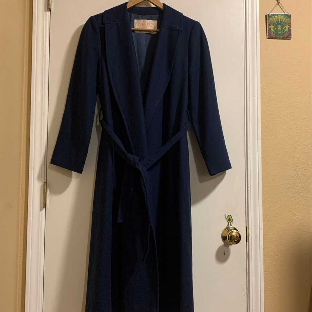 Vintage Pendelton 100% virgin wool trenchcoat wom… - image 1