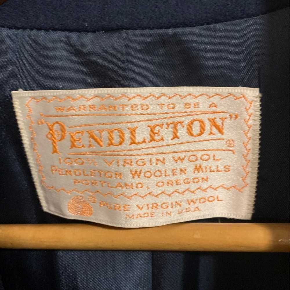 Vintage Pendelton 100% virgin wool trenchcoat wom… - image 3