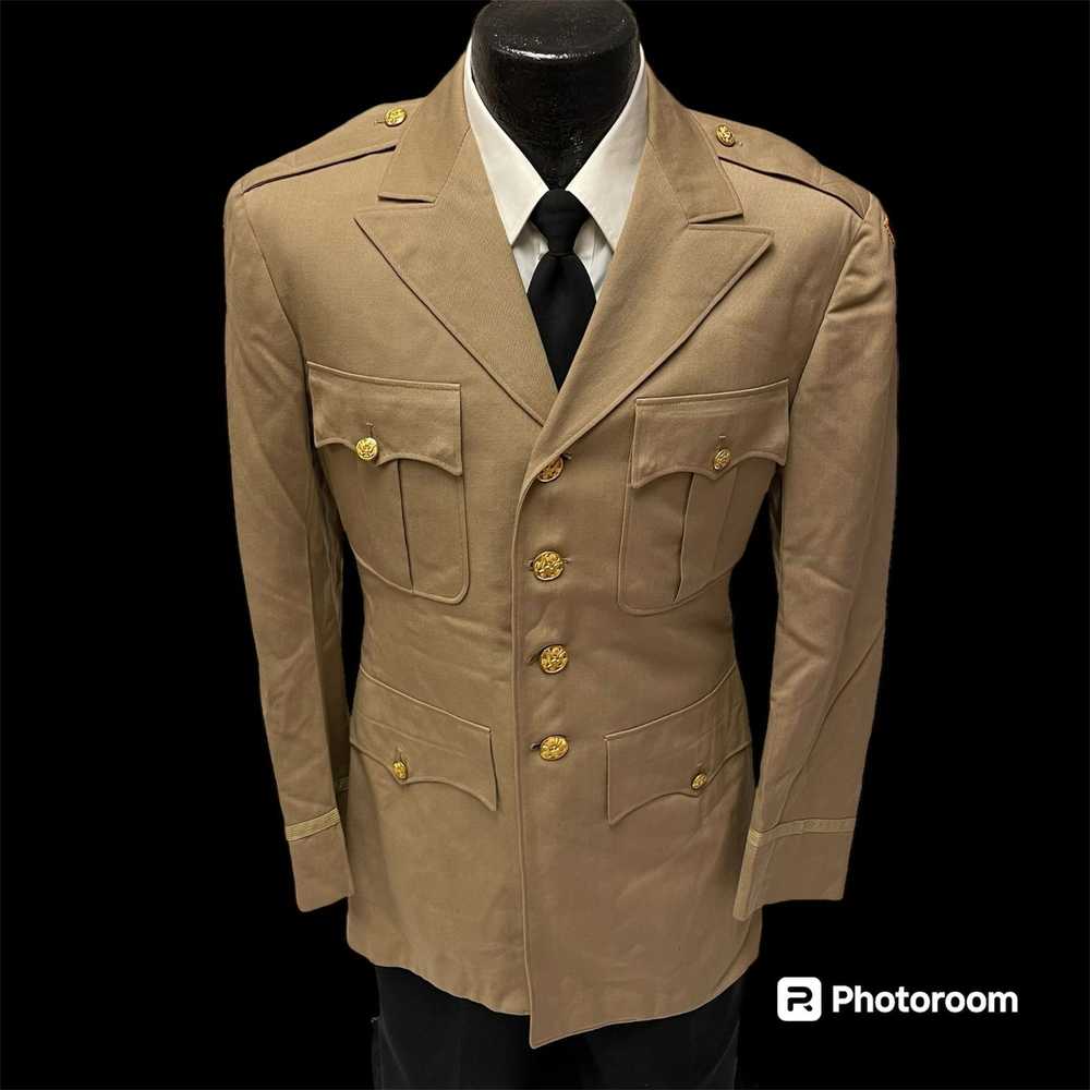 Unkwn Vtg BESPOKE US Army Officers Uniform Milita… - image 2