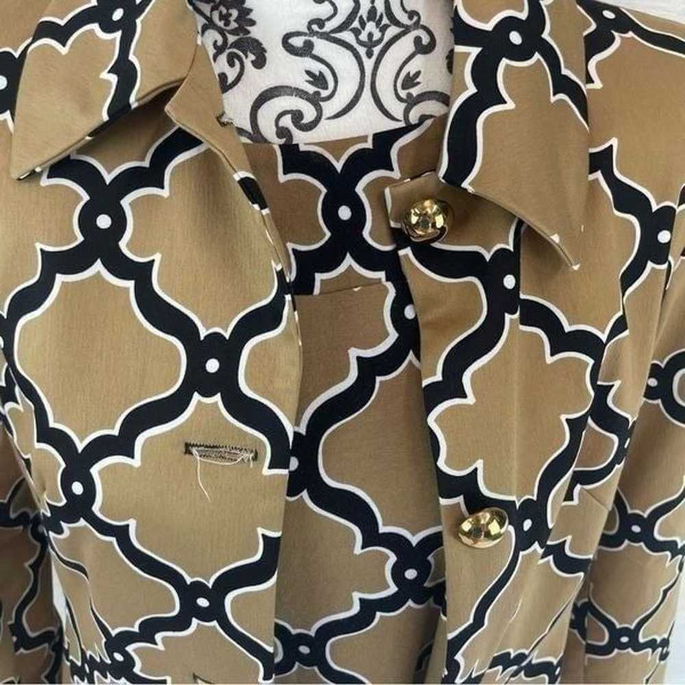 Skirtin Around Geometric Print Button Down Blazer… - image 2