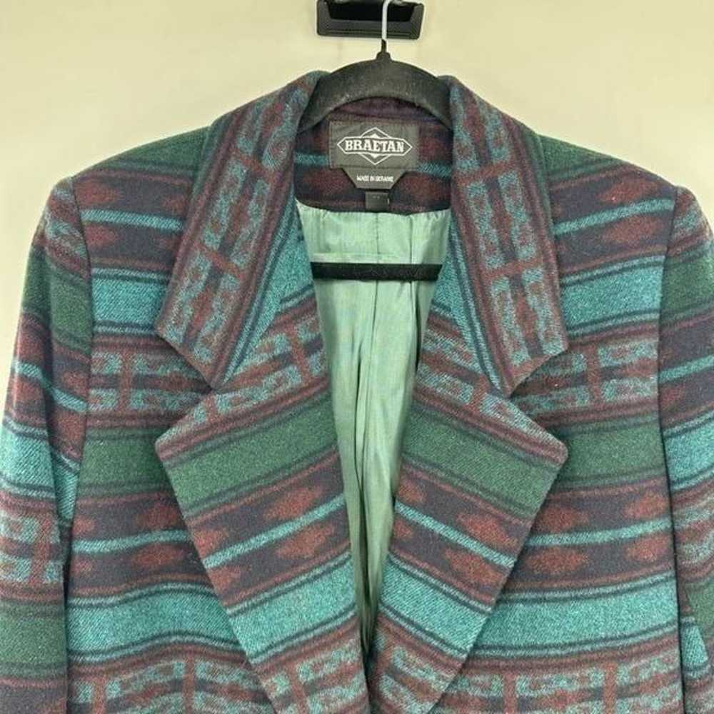 Vintage Braetan Southwestern Blazer Coat Wool  Wo… - image 7